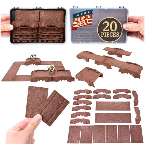 Dirt Cheap Dungeons - Cavern Rock Bridges Kit | Modular & Customizable | Injection-Molded for Superior Durability | TTRPG Accessories for D&D, Daggerheart, & Tabletop Gaming