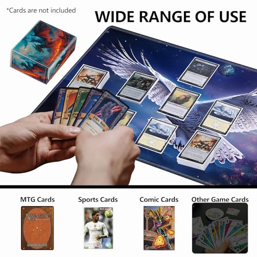 Strong Magnet MTG Demon Deck Box Playing Card Case Magic The Gathering Commander Deck Box Creative Pattern Trading Card Storage Box for Collectible Games, Dragon Flies Against The Fire - color: Dragon Flies Against The Fire