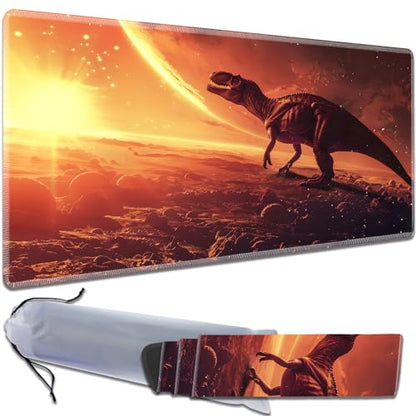 for MTG Playmat Non-Slip Rubber Play Mat with Storage Bag Combination, Ideal for Card Game Lovers TCG Play Mat, Dinosaur - color: Dinosaur