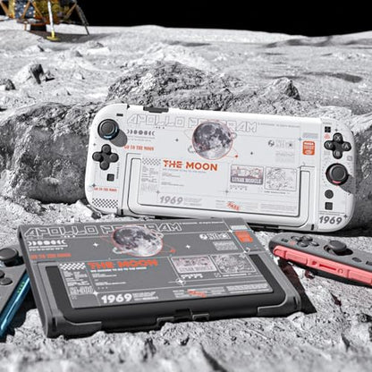 GeekShare Hard Case Compatible with Nintendo Switch 2 (2025), Anti-Scratch Dockable Protective Cover for Switch 2 with Detachable Joysticks, The Moon - color: The Moon-Black