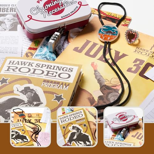 Hunt A Killer: R.I.P at The Rodeo, Solve The Murder of a Rodeo Clown, Mystery Box Game for True Crime Fans, Murder Mystery Game for Adults, Play Detective at Home, Designed for 1+ Players Ages 14+ - style: R.I.P at The Rodeo