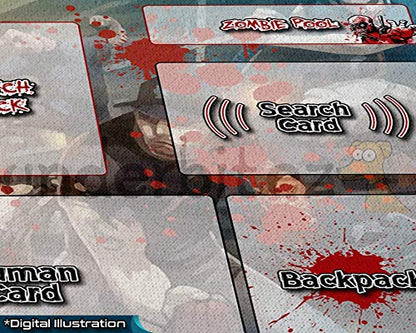 Tiny Epic Zombies Playmat | Neoprene Play Mat for Card Game | 18" x 12" x 2.5mm | Custom Design