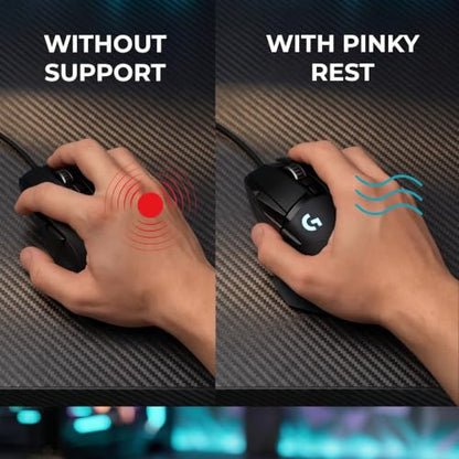 Universal Pinky Finger Rest for Flat-Sided Gaming Mice Ergonomic Grip Mod for Comfort, Aim Stability & Fatigue Relief Adhesive-Free ABS Polymer