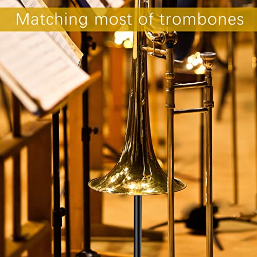 EASTROCK Trombone Stand Retractable Height Adjustment | Triangular Stable Stand for Standard Trombone, for Practice, Performance, and Daily Use