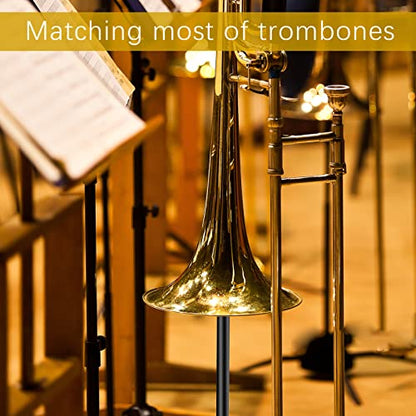 EASTROCK Trombone Stand Retractable Height Adjustment | Triangular Stable Stand for Standard Trombone, for Practice, Performance, and Daily Use