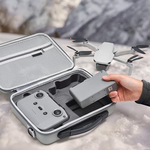 Tomat Carrying Case for DJI Mini 4K/Mini 2 /Mini 2 SE Fly More Combo Accessories, Portable Travel Bag Can Storage 1x Charging Hub and 3x Batteries,1*Drone,1*RC-N1 Remote Controller Etc Accessories