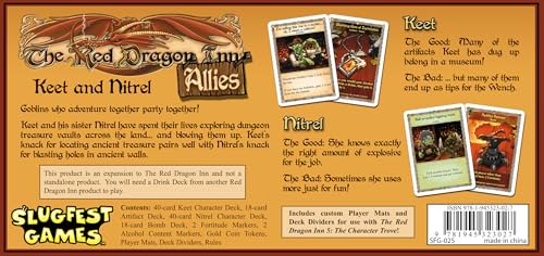The Red Dragon Inn: Allies - Keet and Nitrel - Card Game Expansion | Ages 13+ - Compatible with All Other Expansions