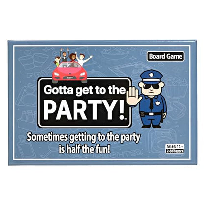 Gotta Get to The Party! - an Exciting Board Game Adventure for Family, Friends, Teens and Adults - Compact Travel Design - Nostalgic and Retro Charm - Game Night Ready