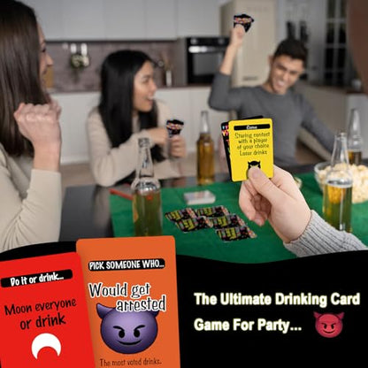 The Ultimate Drinking Card Game for Party Night - Drinking Game for Adults for Game Nights, Pregame, Couple Games, Bachelorette Party Games