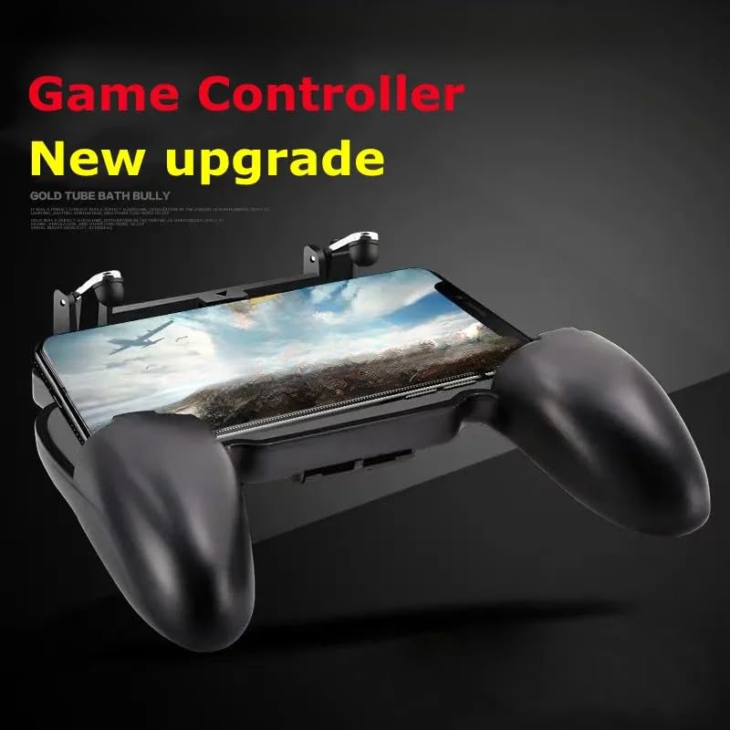 W10 New Mobile Phone Gaming Accessories Game Controller for PUBG Aim Shooting Gamepad Joystick Trigger Button for iPhone Android