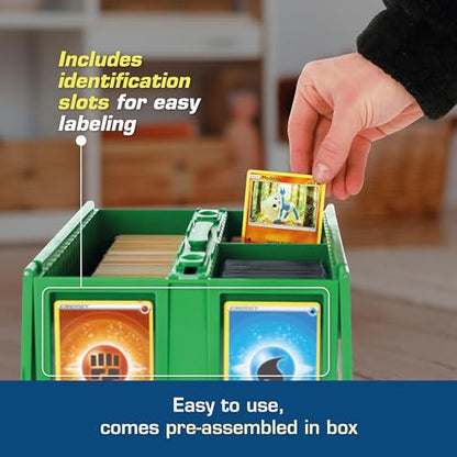 BCW Collectible Card Bin Green | Holds up to 1600 Cards | Plastic Storage Box for Pokémon, MTG & Sports Cards - 6 Pack - size: 6 Pack