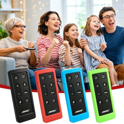 Case for Bose Solo 5 10 15 Series ii TV Remote,Silicone Cover for Bose Solo Cinemate Series II IIGS 1SR 10&15 Remote Controller Skin Protective Universal Replacement Sleeve-Red - color: Red