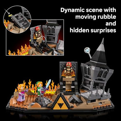 LEGO The Legend of Zelda: Ocarina of Time – The Final Battle - Building Set for Adults, Ages 18+ - Nintendo Collectible with Link & Zelda Minifigures - Bedroom or Game Room Decor - 77093