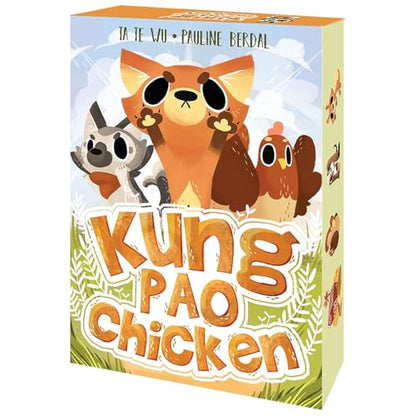 Kung Pao Chicken - Social Deduction Party Card Game, are You The Chicken Or Fox, Quick Play, Family Ages 10+, 3-5 Players, 15 Min