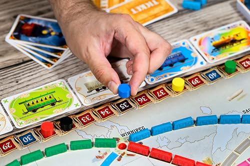 Asmodee Ticket to Ride Board Game (2025 Refresh) - A Cross-Country Train Adventure for Friends and Family, Strategy Game for Kids & Adults, Ages 8+, 2-5 Players, 30-60 Minute Playtime - style: New Edition