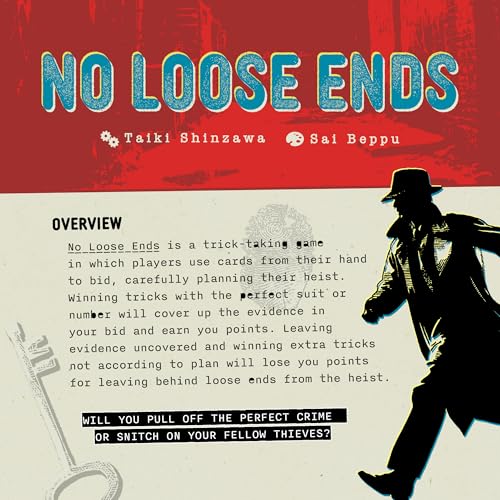 GameHead No Loose Ends, A Trick Taking Card Game of Risk, Reward & Robbery | 2-5 Players, Ages 12+, Plan Your Perfect Heist, 40 Minute Play Time