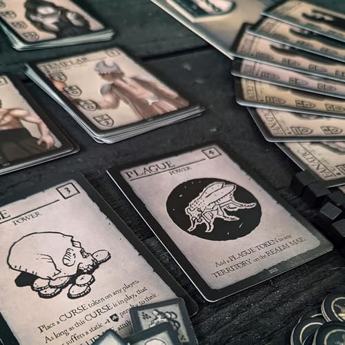 Eschaton | Cult Strategy Deck-Building Board Game | 2-6 Players | 60-180 Mins Playing Time | Dark Fantasy | Adults, Teens Ages 14+
