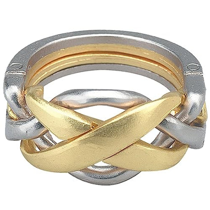 BePuzzled |Ring Hanayama Metal Brainteaser Puzzle Mensa Rated Level 4, for Ages 12 and Up