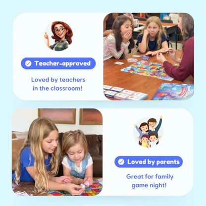 The Fidget Game SquishyLand Expansion Card Packs, Grades 3 to 5 | Literacy Skill Flash Cards, Reading Cards on Syllables, Suffixes, and Roots, Multisensory Game for Classroom & Home