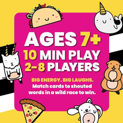 Taco Cat Goat Cheese Pizza Ridiculously Large Edition Wildly Entertaining Oversized Card Game for Family Game Night | Easy to Play 10 Min Rounds | for Kids, Teens, Adults, and Families | 2-8 Players