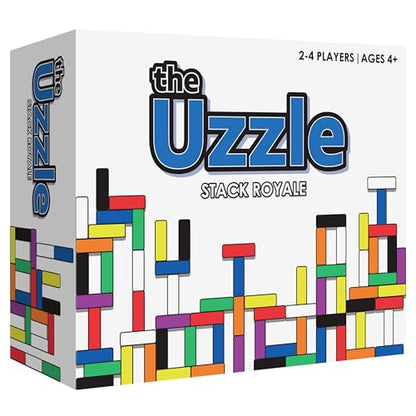 The Uzzle Stack Royale Board Game, Fast & Fun Family Board Game for Children & Adults, Color Block Puzzles Games for Ages 4+ - style: Stack Royale