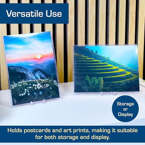 BCW 6X8 Toploaders for Photos | 25-Pack | 6x8 Toploaders,Clear Rigid PVC Protectors | Perfect for Photos, Trading Cards and, Baseball Card Protectors