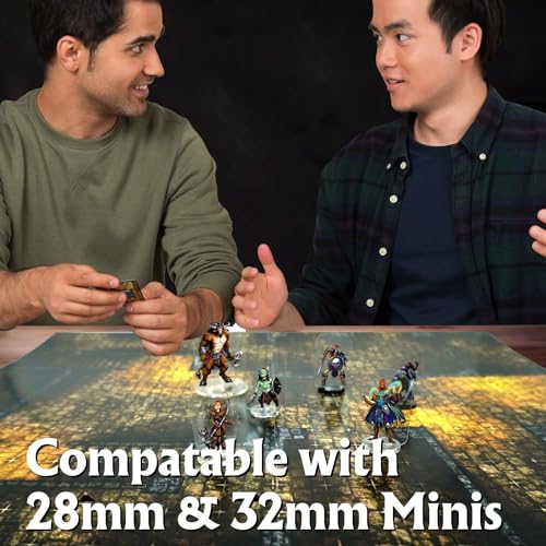 Arcknight The Dungeons Roleplaying Battlemaps; 16 Modular RPG Maps in 8 Double-Sided Pages, 1" Square Grid, Modular & Versatile Design for Tabletop Gaming - for Dungeons & Dragons & Pathfinder - style: Dungeons
