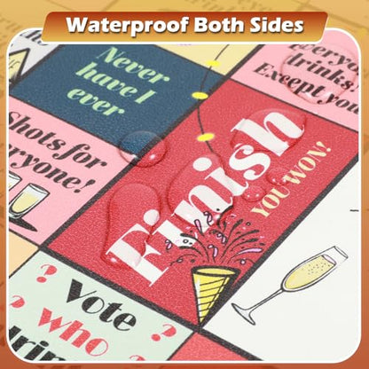 ESENHARBER Drinking Board Games, Drinking Games for Adults, Party Adult Game for Game Night, Age 21+, 2-8 Players - color: Green
