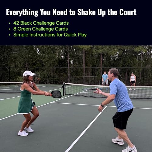 On-Court Pickleball Card Game for Fun, Strategy, and Competition – The Best Pickleball Gift for Players of All Levels! - color: Green