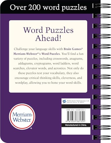 Brain Games - To Go - Merriam-Webster's Word Puzzles: Word Searches, Crosswords, Anagrams, Scrambles, and More!