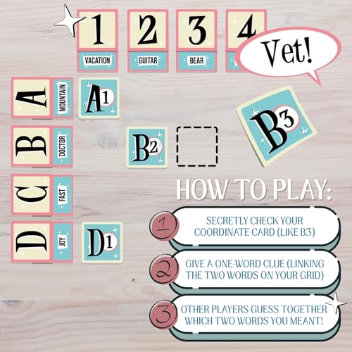 Blue Orange Games Cross Clues- New Cooperative Family Party Game for 2 to 6 Players. Recommended for Ages 7 and up