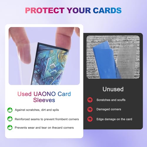 UAONO MTG Card Sleeves 100ct - Island - Art Card Sleeves Deck Protector, Clear Front & Matte Textured Back, Sleeves for Magic The Gathering, Basic Lands Series - color: Island