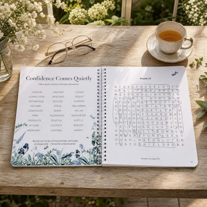 Large Print Word Search Book for Adults - 70 Relaxing & Easy to Read Puzzles for Seniors with Positive Healing Themes - The Perfect Stress-Relieving Brain Game Gift for Mom & Dad
