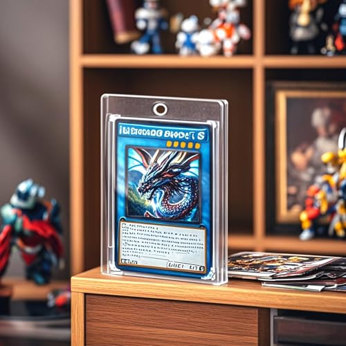 10 ct Magnetic Card Holders for Trading Cards, 35 pt Hard Cards Sleeves Case Fit for MTG Cards, Standard Cards, Sports Cards, Baseball Cards