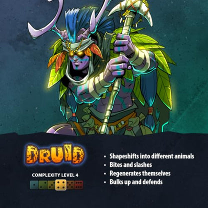 Dice Throne Box Game - Strategic Dice & Card Battler (Druid) - style: Druid