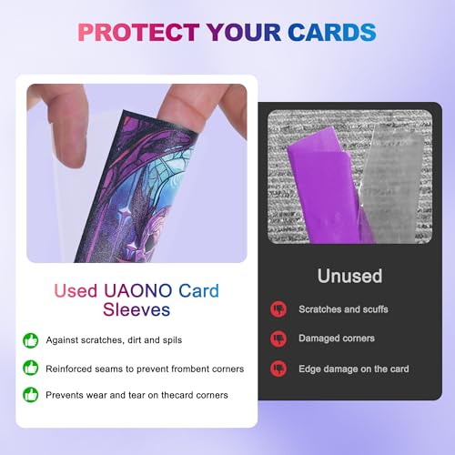 UAONO MTG Card Sleeves 100ct - Swamp - Art Card Sleeves Deck Protector, Clear Front & Matte Textured Back, Sleeves for Magic The Gathering, Basic Lands Series - color: Swamp