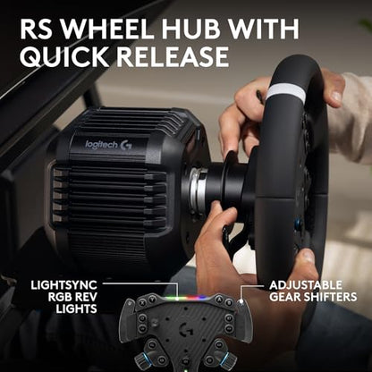 Logitech G RS50 Direct Drive Racing Wheel, Hub, & Base for Xbox/PC | 8 Nm Direct Drive, 11 inch Wheel, 13 Buttons, Adjustable Paddle Shifters, TRUEFORCE Force Feedback Integration - style: Xbox | PC