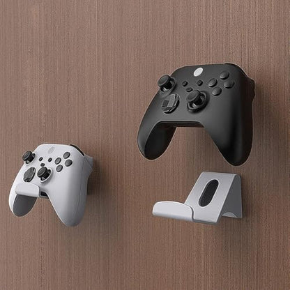 Video Game Holder Wall Mount, Gaming Accessories Storage for PS5, PS4, Xbox One, Xbox Series X/S Game Cases, Organizer Accessories (Include 2 Controller Wall Holders)