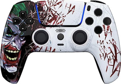 Custom Controllerzz Custom Wireless Controller Compatible with PS5 - Multiple Designs Available (Jokester) - color: Jokester
