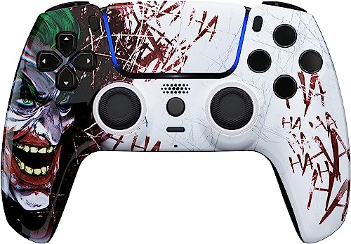 Custom Controllerzz Custom Wireless Controller Compatible with PS5 - Multiple Designs Available (Jokester) - color: Jokester