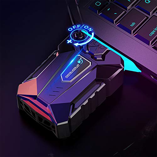 Ejoyous Laptop Cooler with Vacuum Fan, Portable Notebook Laptop Cooler USB Air Extracting Cooling Vacuum Fan Radiator Gaming Laptop Fan with Silent Design