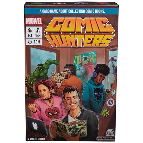 Spin Master Games, Marvel Comic Hunters, Comic Collecting Strategy Card Game for Fans of Marvel Rivals & Action Movies, 1-4 Players, for Ages 14 & Up - color: Marvel Comic Hunters