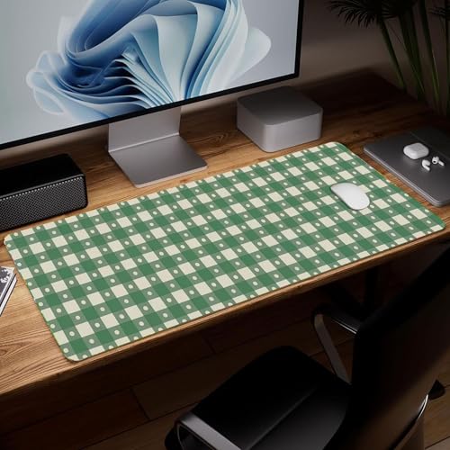 Leather Minimalist Desk Pad, Colorful Art Mouse Pad Large Computer Keyboard Gaming Mousepad Waterproof Desktop Protector & Cover, Decorative PU Leather Laptop Mouse Mat Home Decor 10 x 25.6 inch C107 - color: Colorful-7