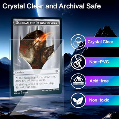 600/1200 Pcs Card Sleeves, MTG Card Sleeves for Standard Cards, Transparent Trading Cards Sleeves Fit for TCG, Baseball, Football Card, Sports Cards, Game Cardsnts Card Sleeves(1200PCS) - size: 1200PCS