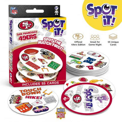 MasterPieces Game Day - NFL San Francisco 49ers Spot It Game for Kids, Adults, and Family - style: San Francisco 49ers