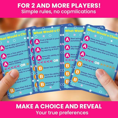 QUOKKA Fun Card Game for Teens, Kids & Adults – Fun Party & Family Board Game | What Would You Chose Challenges | 500+ Hilarious Icebreaker Questions for Friends, Family Nights, Travel & Sleepovers - color: 3. Daily Fun Choices