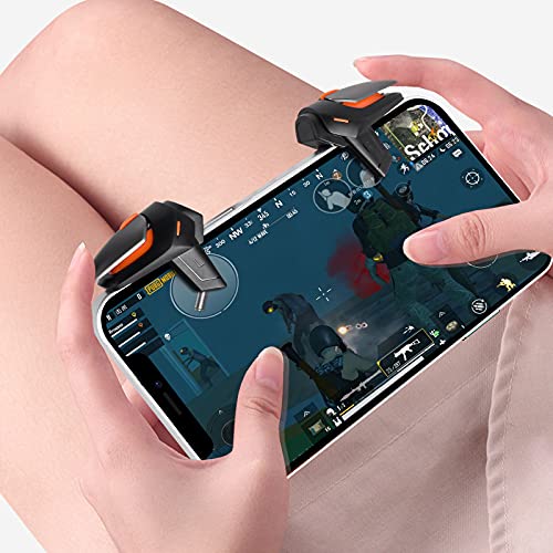 Newseego for PUBG Game Controller Trigger, [1 Pair] New Version Smart Phone Game Controller Gamepad Large Thickness, Sensitive Aim & Shoot PUBG Triggers for iOS/Android-Black. - color: Black -A1