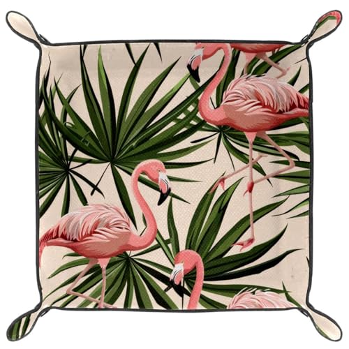 Leaf Flamingo Dice Tray Dice Rolling Tray Folding Dice Holder for Dice Games, Like RPG, DND and Other Table Games - color: Multi 16