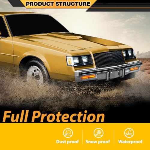 CNNELL Under Hood Insulation Pad 1/2 Inch Thick Compatible with Buick Regal 1981-1987 - style: 1981-1987 Buick Regal