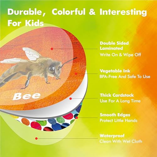 Hebayy Realistic Animal Matching Game, 50 PCS Round Animal Memory Matching Cards for Toddlers 25 Pairs Real Animal Memory Cards Educational Toys for Preschool Boys & Girls 4 5 6 Years Old - style: Real Animals-C（Round 3 inch）
